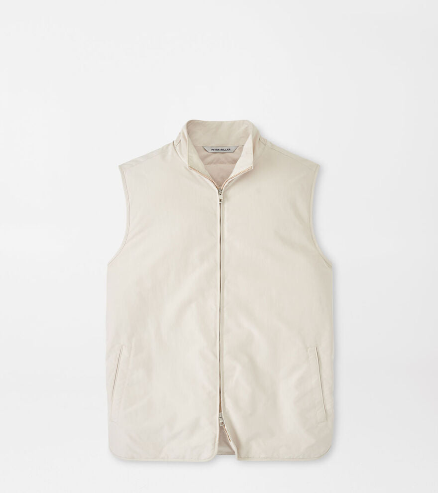 Peter Millar Mens Tailored Fit Mercer Vest - Stone