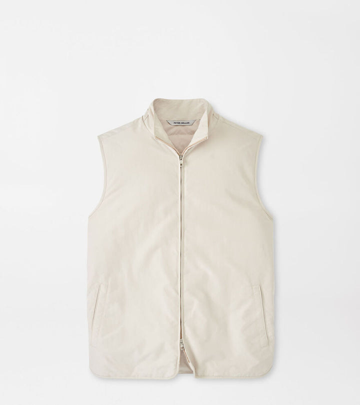 Peter Millar Mens Tailored Fit Mercer Vest - Stone