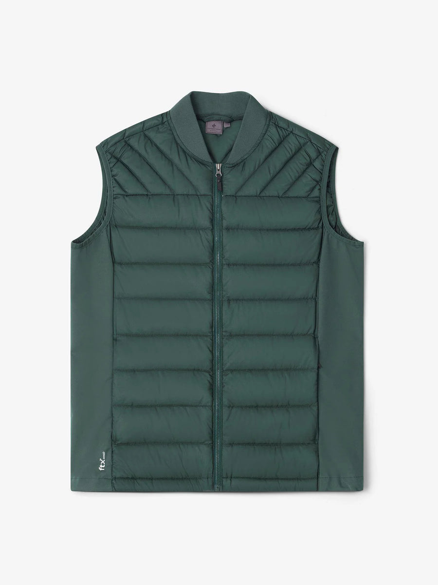 Cross Sportswear Mens Hybrid Vest  - JUNGLE GREEN - Golf Anything Canada