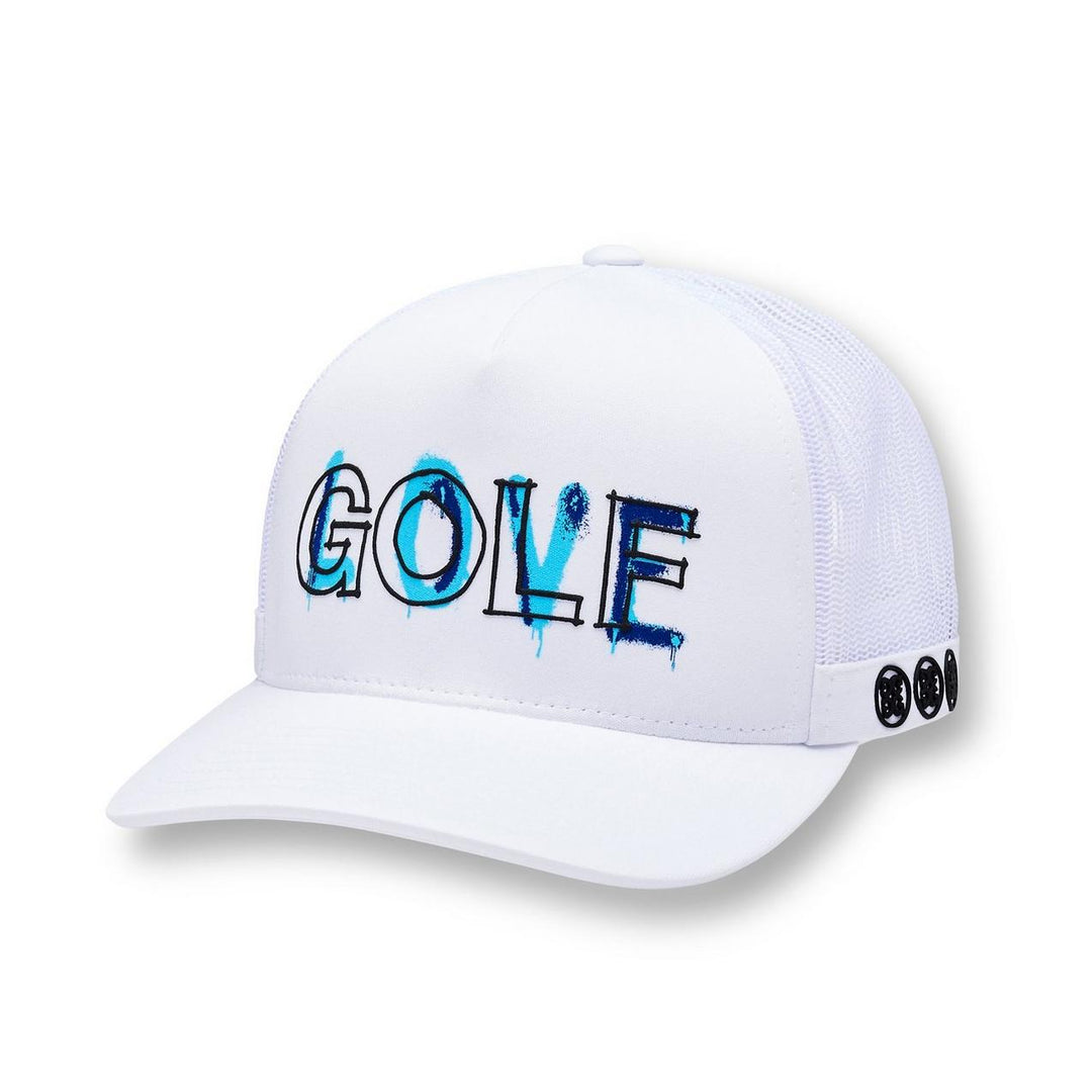 G/FORE MEN'S LOVE GOLF TRUCKER HAT - SNOW