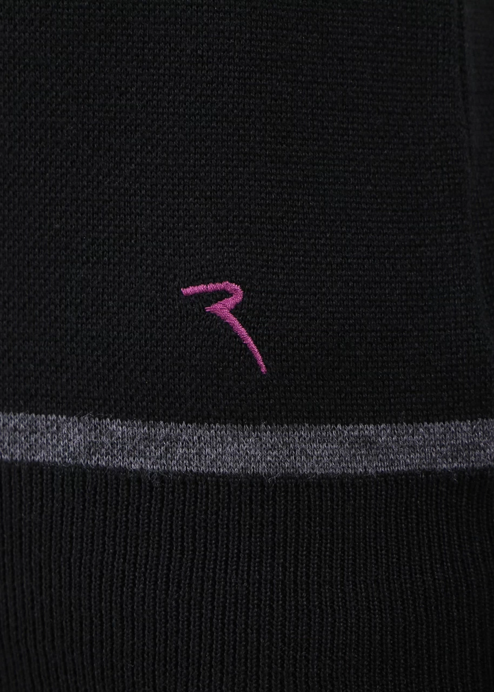 Chervo Women's NAPPINA Wool Sweater - BLACK