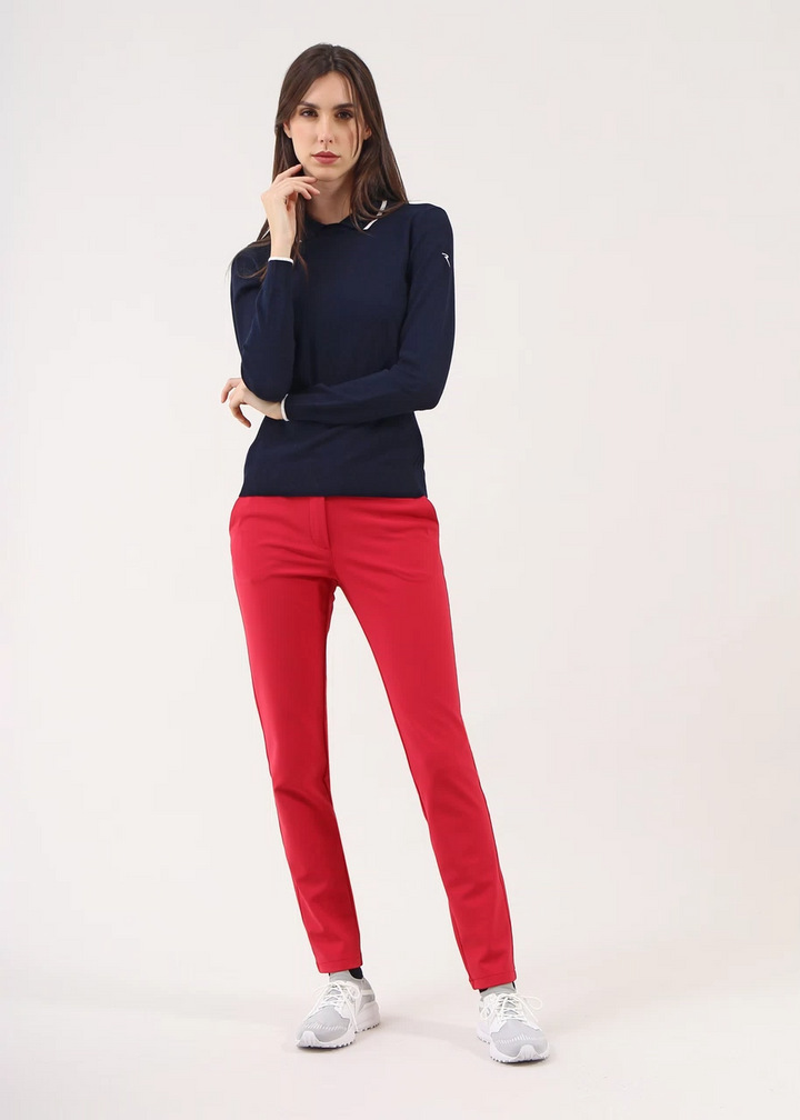 Chervo Women's NOLITA Knit Polo Sweater - NAVY