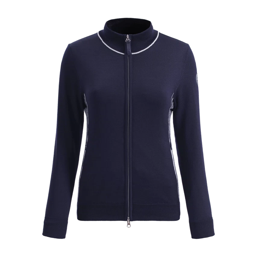 Chervo Women's NAVICELLA Full-Zip Wool Wind Jacket - NAVY