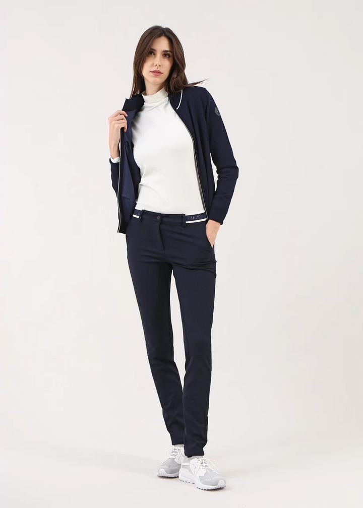 Chervo Women's NAVICELLA Full-Zip Wool Wind Jacket - NAVY