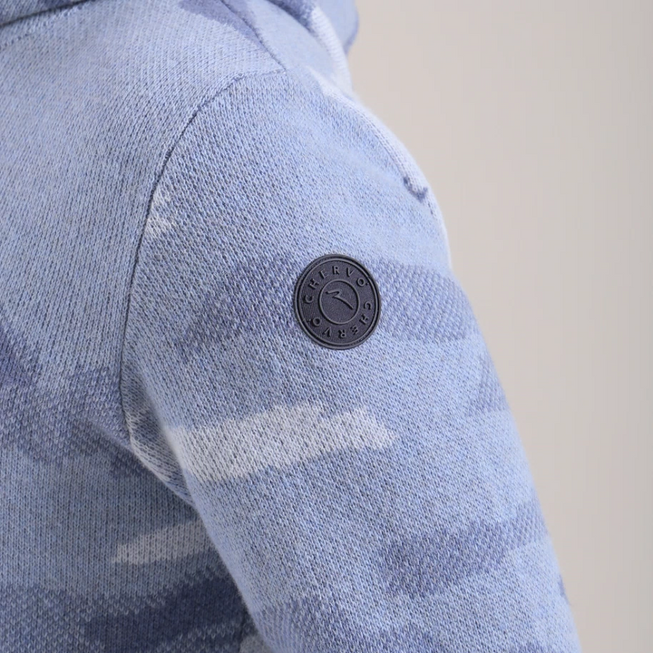 Chervo Men's Wool NUOVO Hoodie - BLUE CAMO