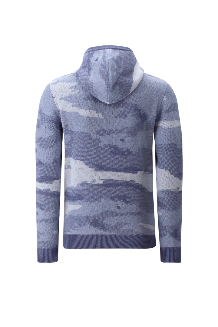 Chervo Men's Wool NUOVO Hoodie - BLUE CAMO