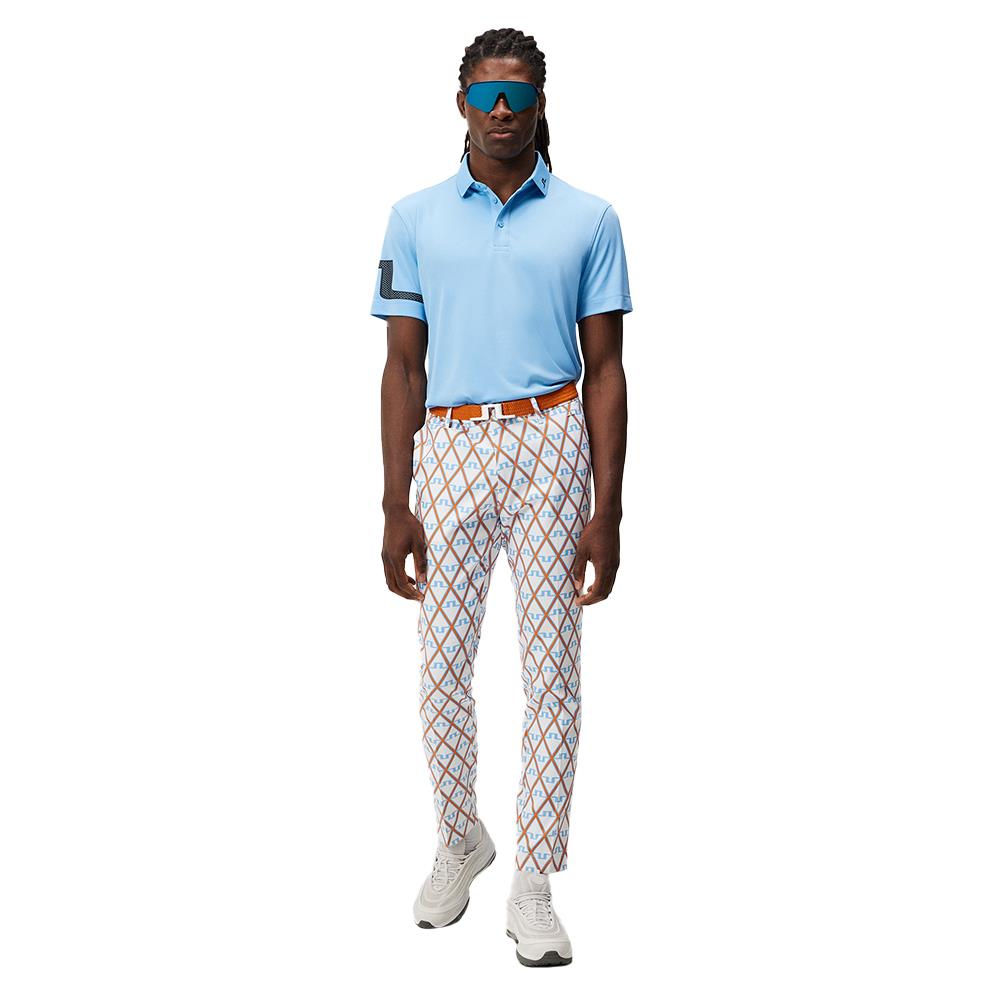 J.Lindeberg Mens Heath Regular Fit Polo - LITTLE BOY BLUE