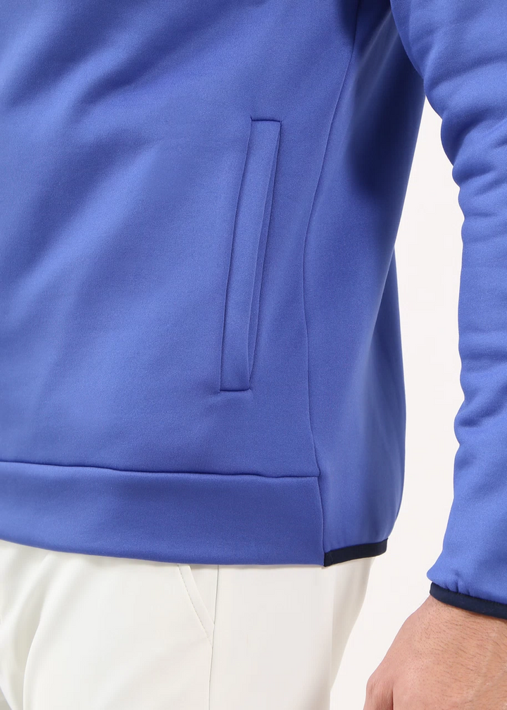 Chervò Men's PONCHO Pro-Therm Half-Zip Hoodie - INDACO BLUE