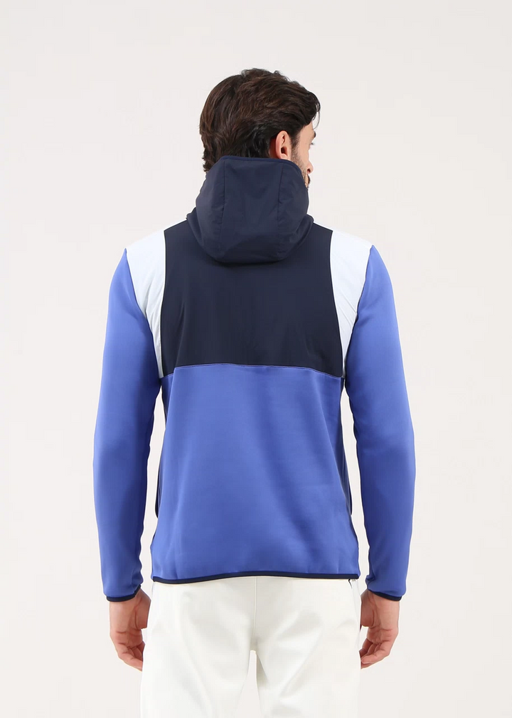Chervò Men's PONCHO Pro-Therm Half-Zip Hoodie - INDACO BLUE