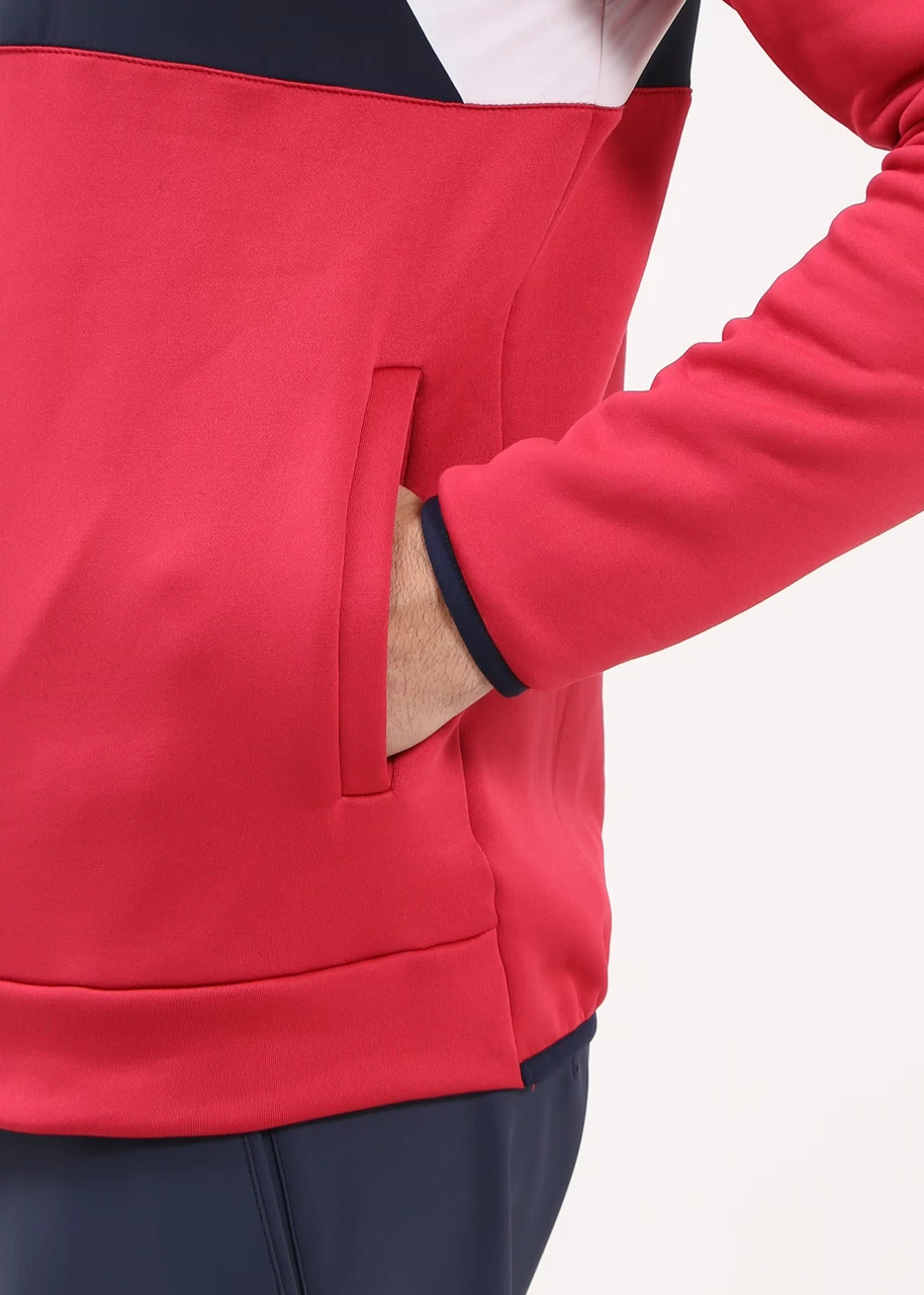Chervò Men's PONCHO Pro-Therm Half-Zip Hoodie - RED