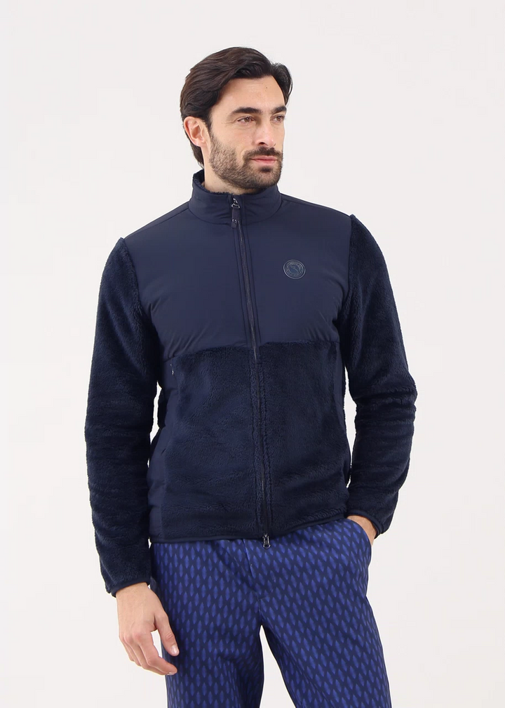 Chervo Men's POLDINO Pro-Therm® Sherpa Full-Zip Jacket - NAVY