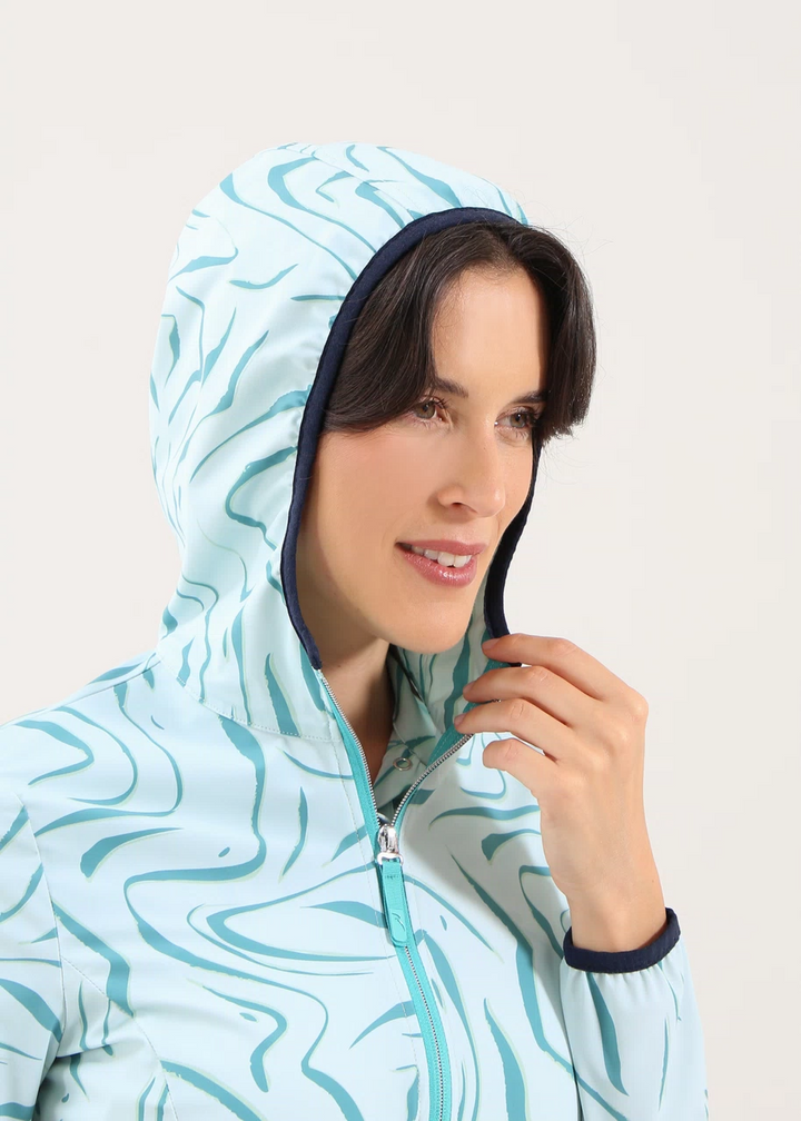 Chervo Women's PASADA Full-Zip Lightweight Jacket - AQUARIUS TEAL