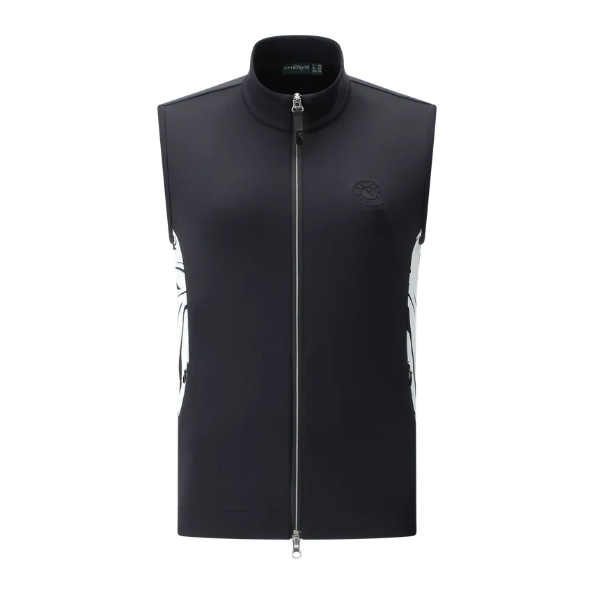 Chervo Women's PASCHI Full-Zip Vest - BLACK