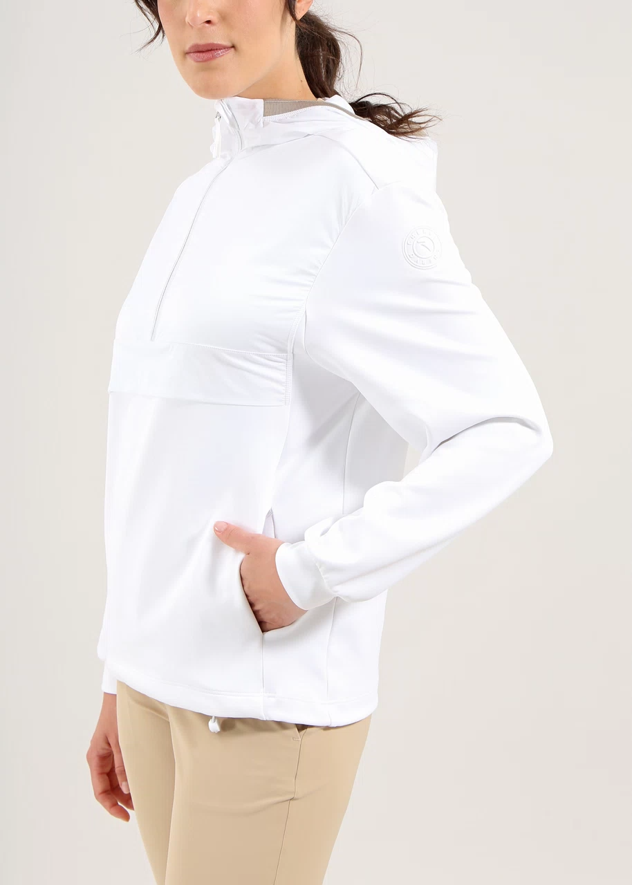 Chervo Women's PEPPERMINT Half-Zip Light Space Anorak - WHITE