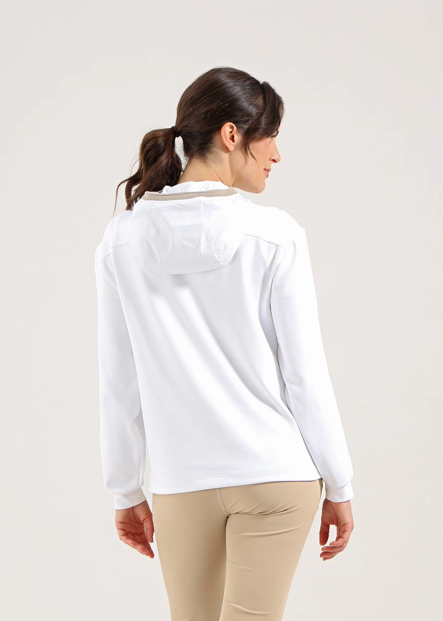Chervo Women's PEPPERMINT Half-Zip Light Space Anorak - WHITE