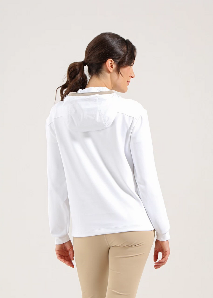 Chervo Women's PEPPERMINT Half-Zip Light Space Anorak - WHITE