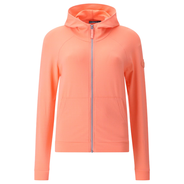 Chervo Women's POLLICINO Dry-Matic Full-Zip Hooded Sweatshirt - CORAL PINK