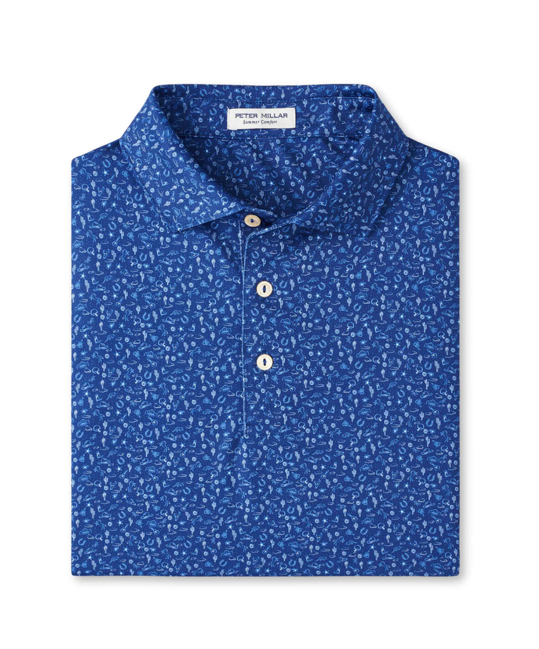Peter Millar Men's Classic Fit Outlaw Performance Jersey Polo - SPORT NAVY
