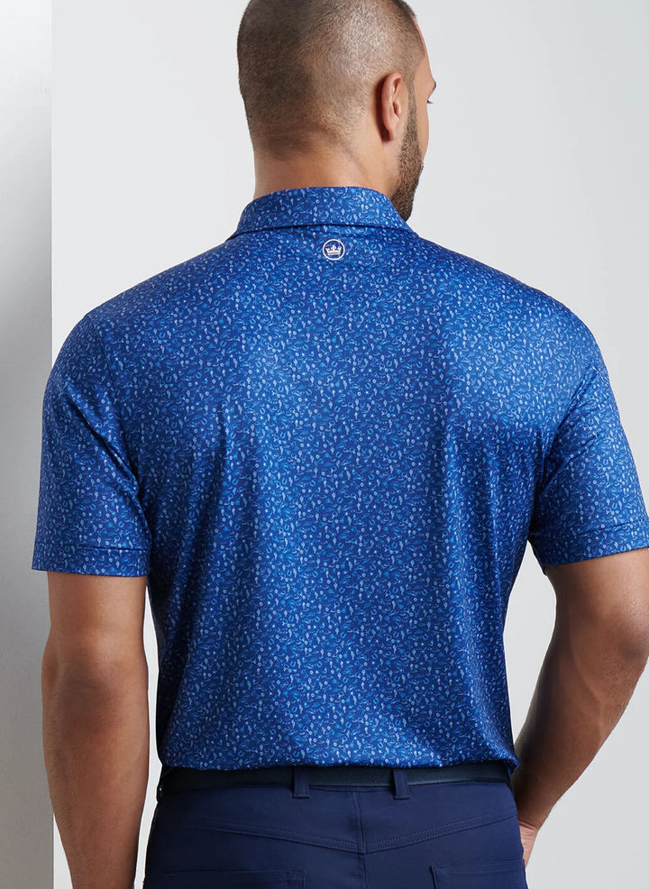 Peter Millar Men's Classic Fit Outlaw Performance Jersey Polo - SPORT NAVY