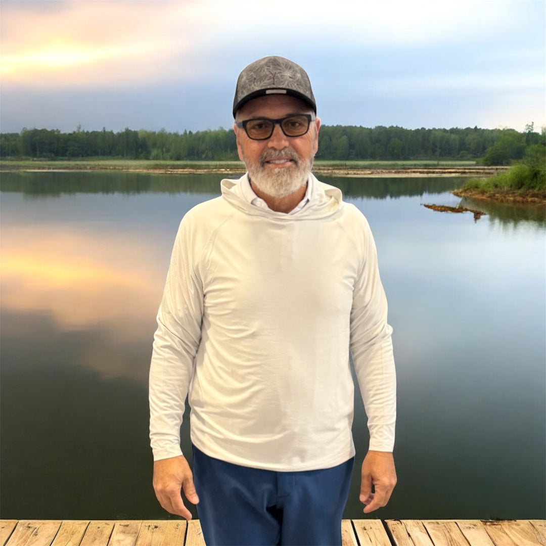 Donald Ross Mens Sport Fit -SUPER GOLF Virgil Hoodie - HERON