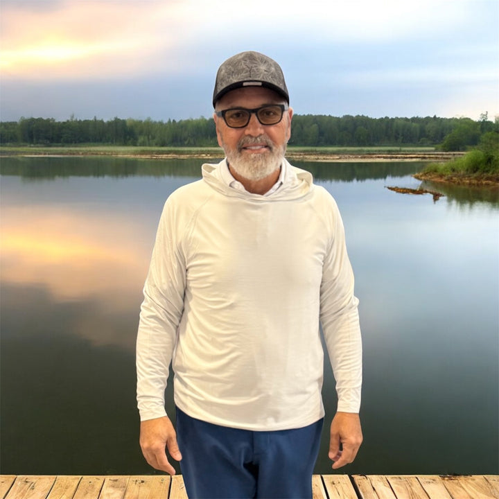 Donald Ross Mens Sport Fit -SUPER GOLF Virgil Hoodie - HERON