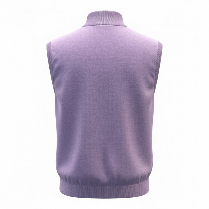 Donald Ross Men's Sport Fit 1/2 Zip Sweater Vest Cotton / Cashmere- JUNIPER