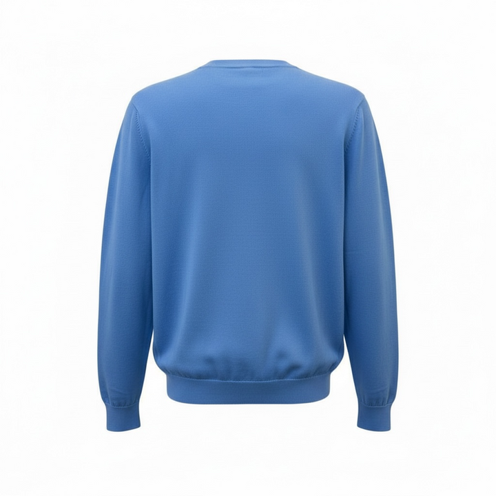 Donald Ross Mens Classic Fit SUPER GOLF Cotton Crew Neck Sweater - PROVENCE