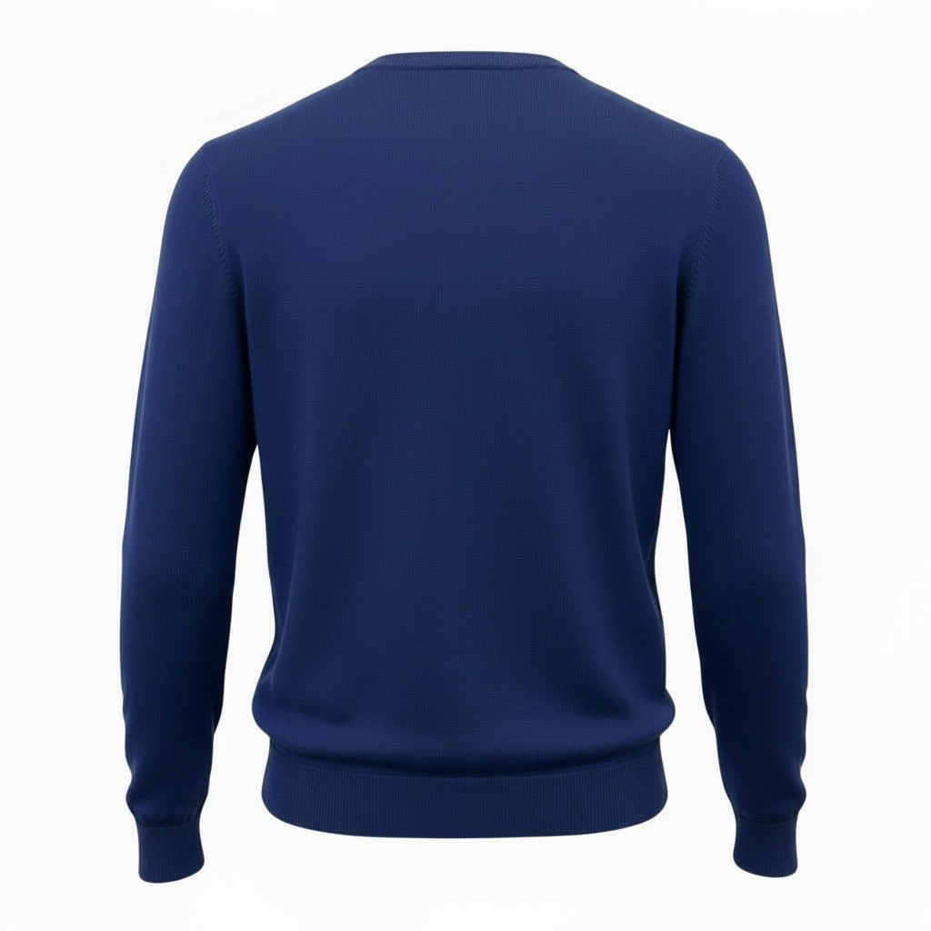 Donald Ross Mens Classic Fit SUPER GOLF Cotton Crew Neck Sweater - NAVY