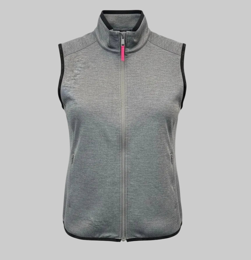 G/FORE MEN'S DOUBLE KNIT VEST - GREY MELANGE