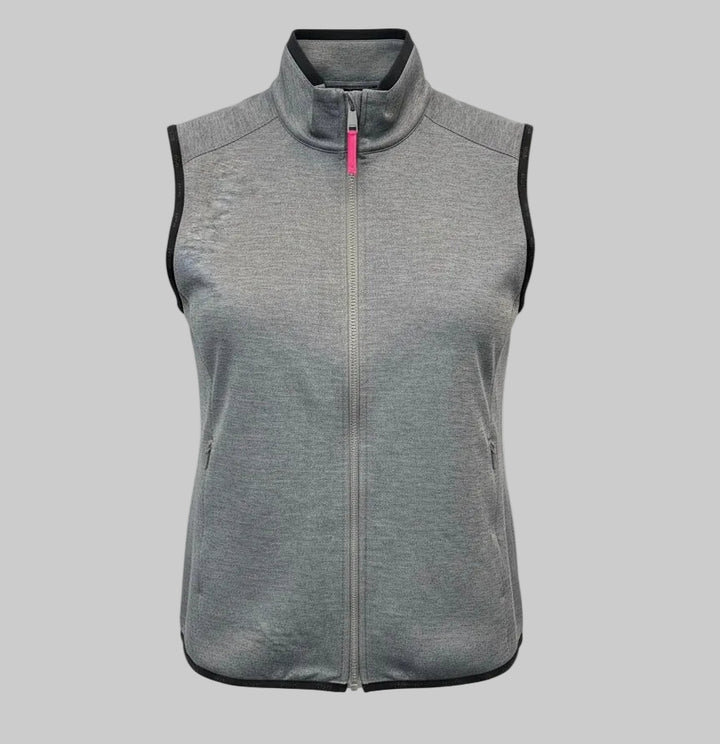 G/FORE MEN'S DOUBLE KNIT VEST - GREY MELANGE