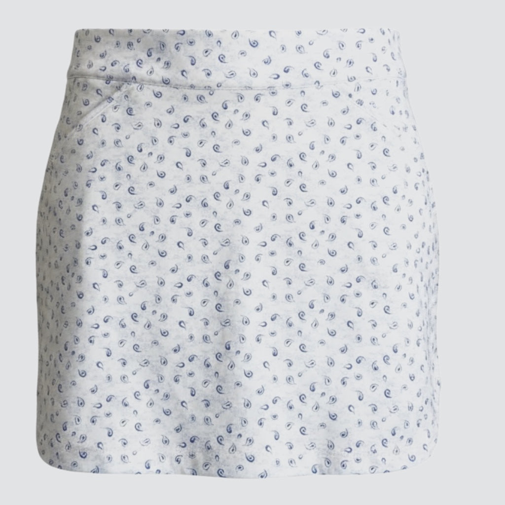 Peter Millar Womens Alice Tossed Paisley Petal Hem Skort - White