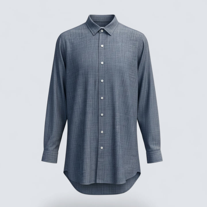 Peter Millar Women's Chambray Cotton Sport Shirt - DENIM BLUE