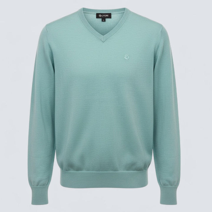 G/FORE MEN'S CASHMERE V-NECK SWEATER - MENTHOL