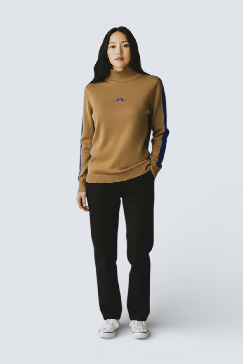 J.Lindeberg Womens Adia Knitted Sweater - Chipmunk