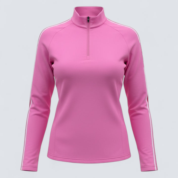 Cross Women's MEDIAN 1/4 ZIP Mid Layer - PINK