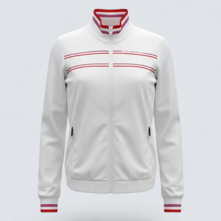 Cross Sportswear Womens Stinger Full Zip Mid Layer Jacket - WHITE