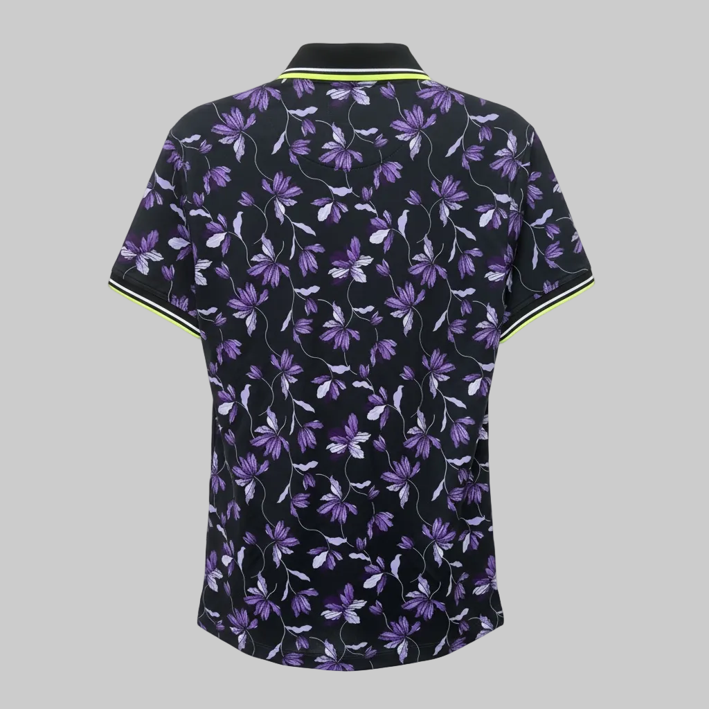 G/FORE MEN'S IRIS TECH JERSEY POLO - ONYX