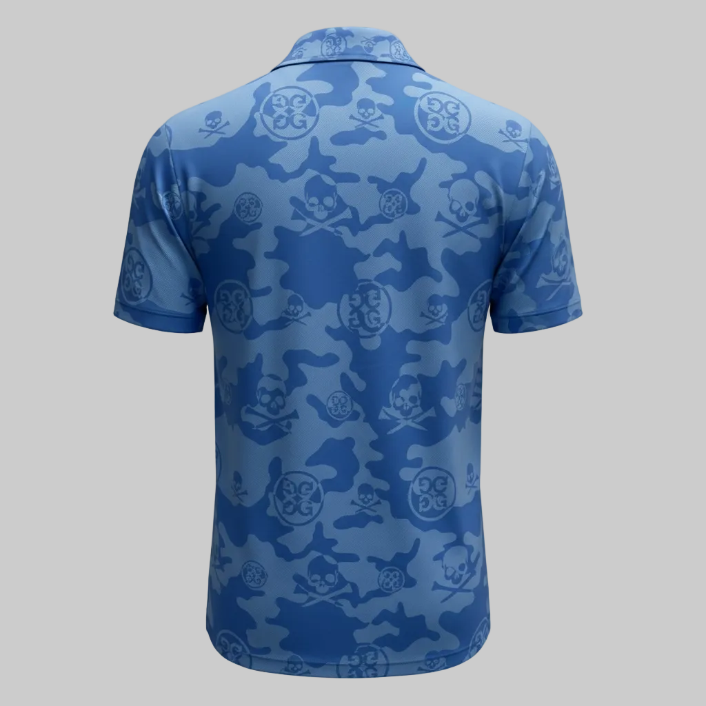 G/FORE MEN'S CAMO SKULL & T's  BUTTON DOWN POLO - BAJA