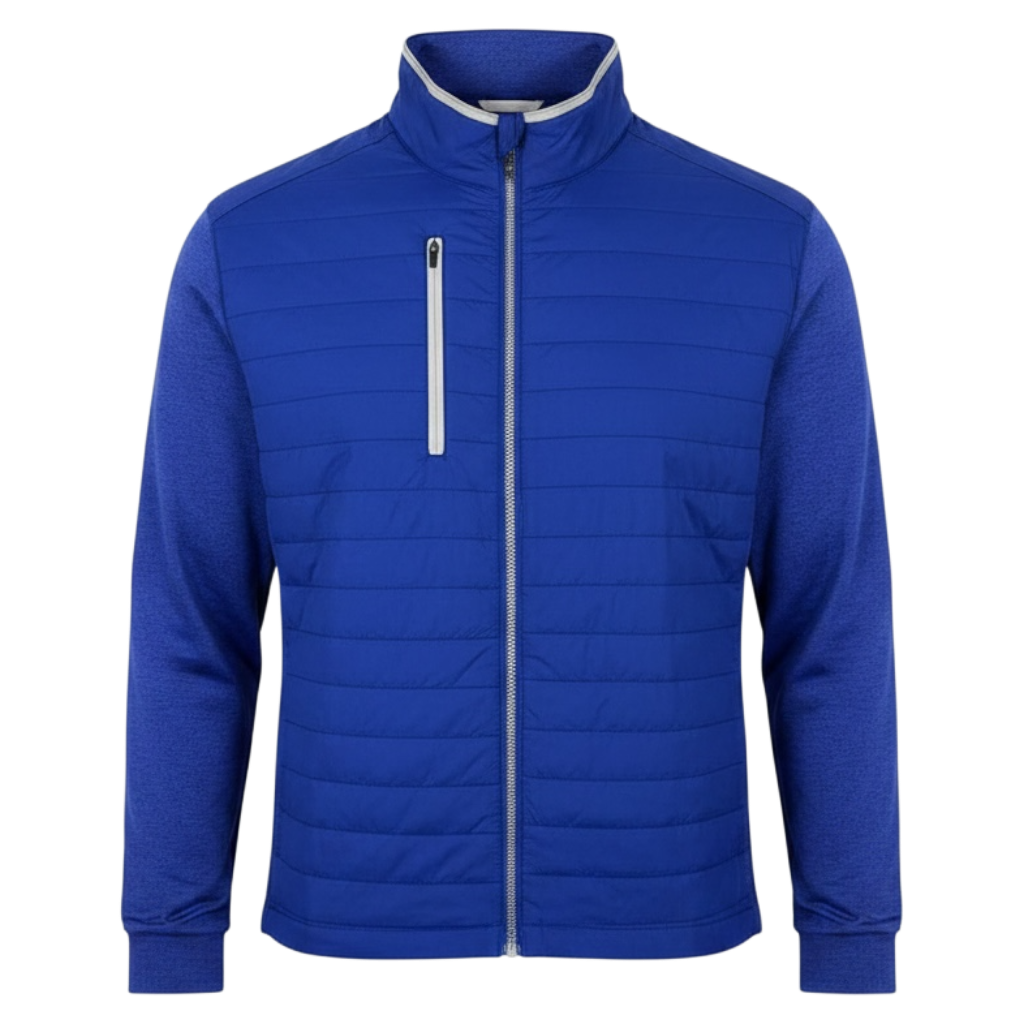 Donald Ross Men's Bad Elements Quilted Stretch Jacket — NAVY