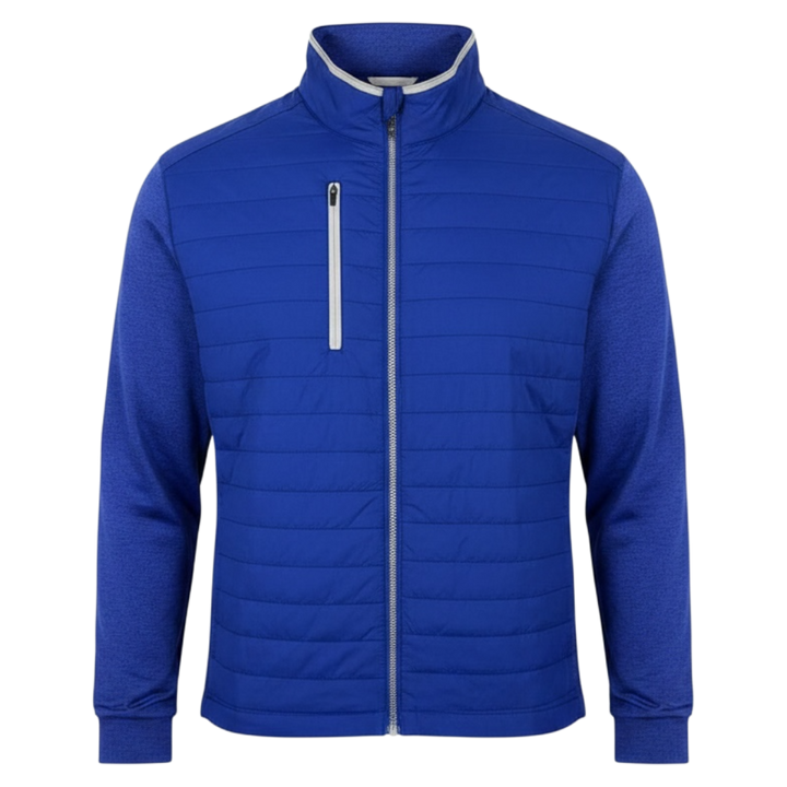 Donald Ross Men's Bad Elements Quilted Stretch Jacket — NAVY