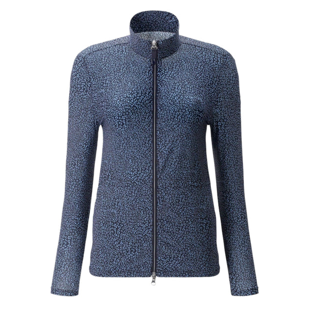 Chervo Women's POLLINE Full-Zip Ultralight Sweater - NAVY