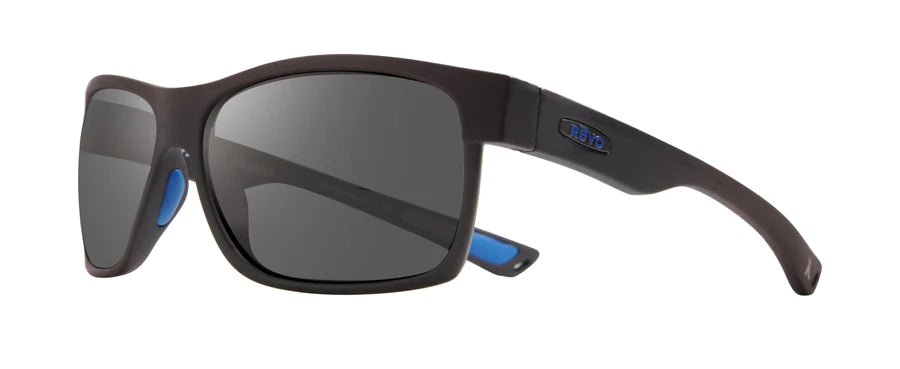 Revo Mens Espen Rectangle Sunglasses - MATTE BLACK