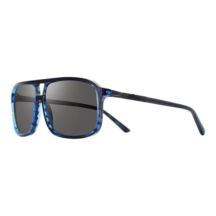 Revo Mens DESERT Sunglasses - Blue Horn/Graphite