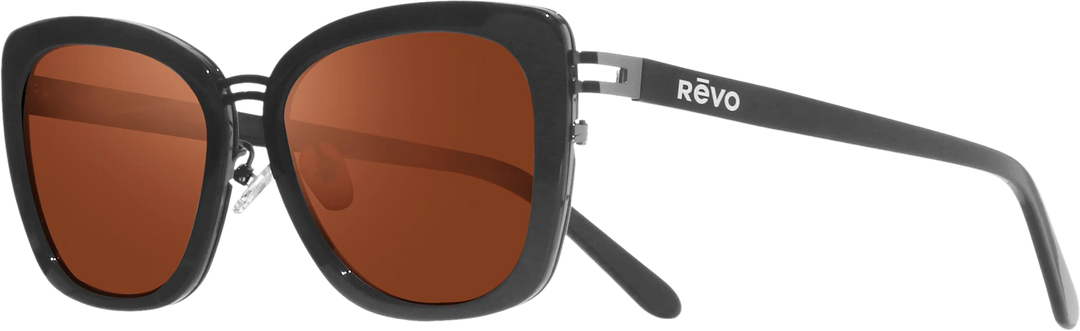 Revo Women's EVA  Polarized Sunglasses - SHINY BLACK