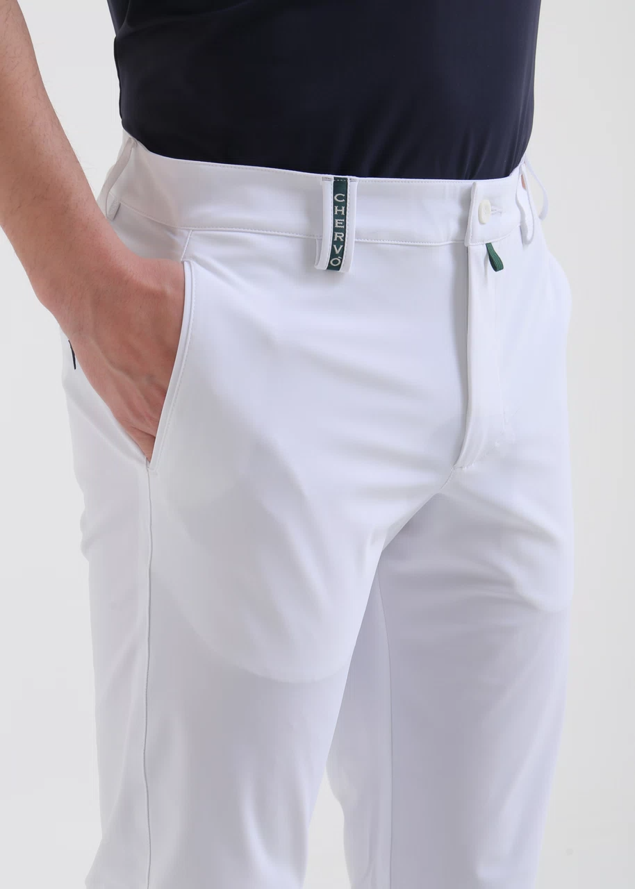 Chervò Men's SASSETTO 4-Way Stretch Pant - OPTIC WHITE