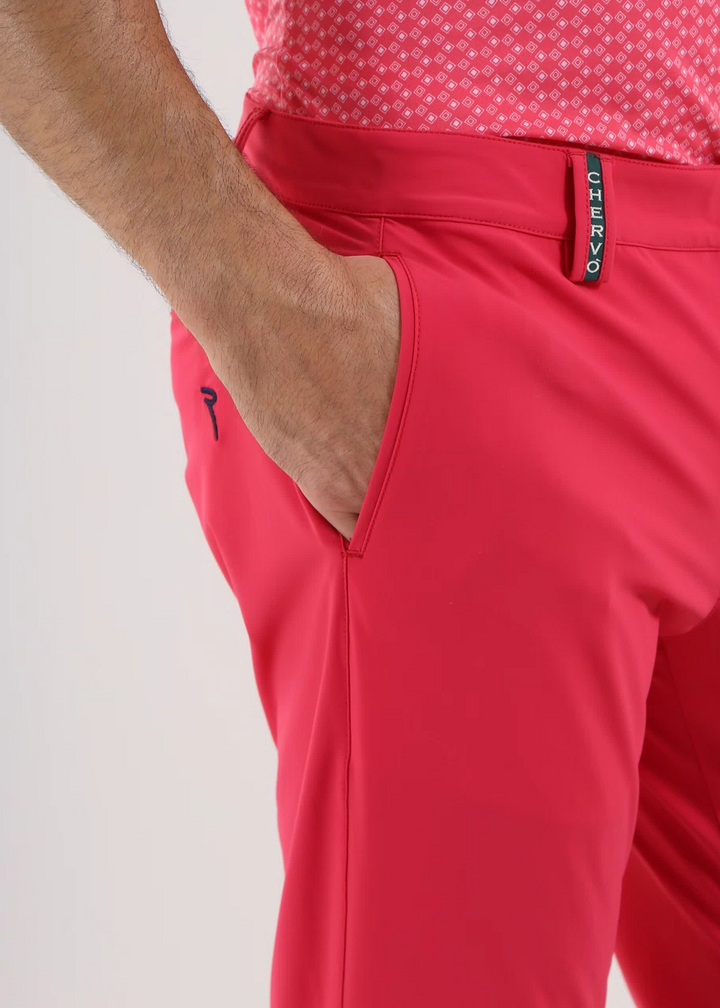 Chervò Men's SASSETTO 4-Way Stretch Pant - FUCHSIA RED