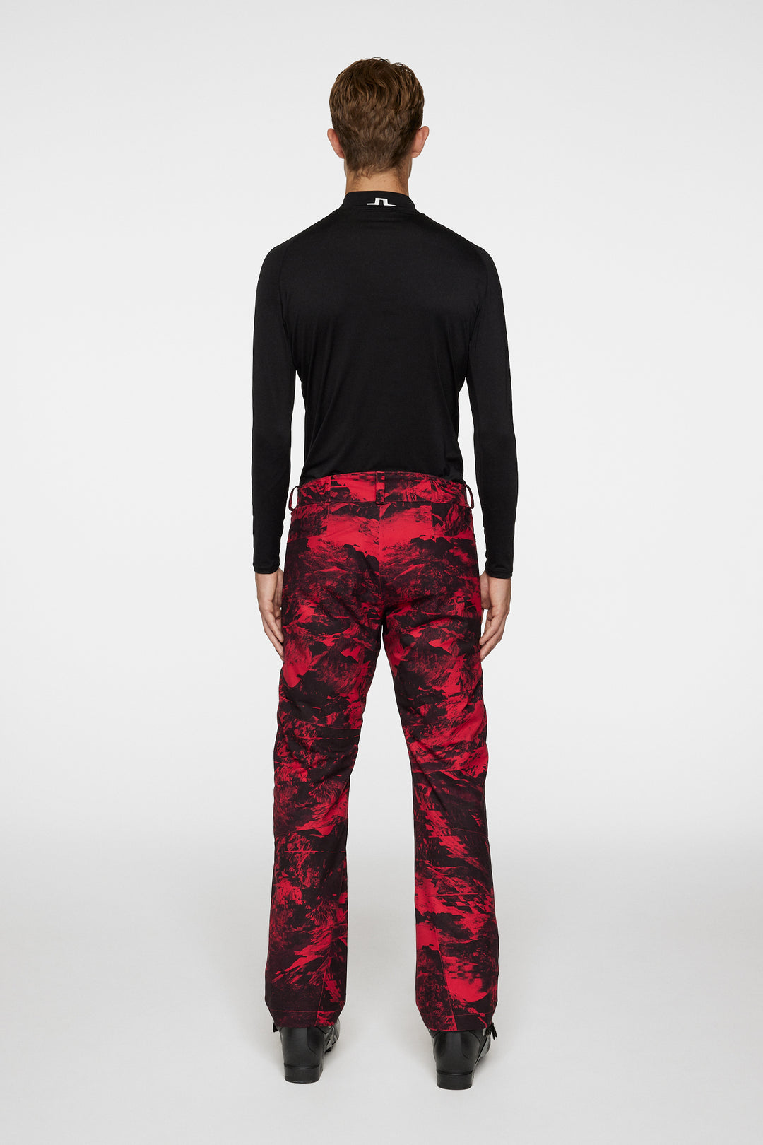 J.Lindeberg Men's Clarke Ski Pant Printed - MOUNTAIN GLITCH RED