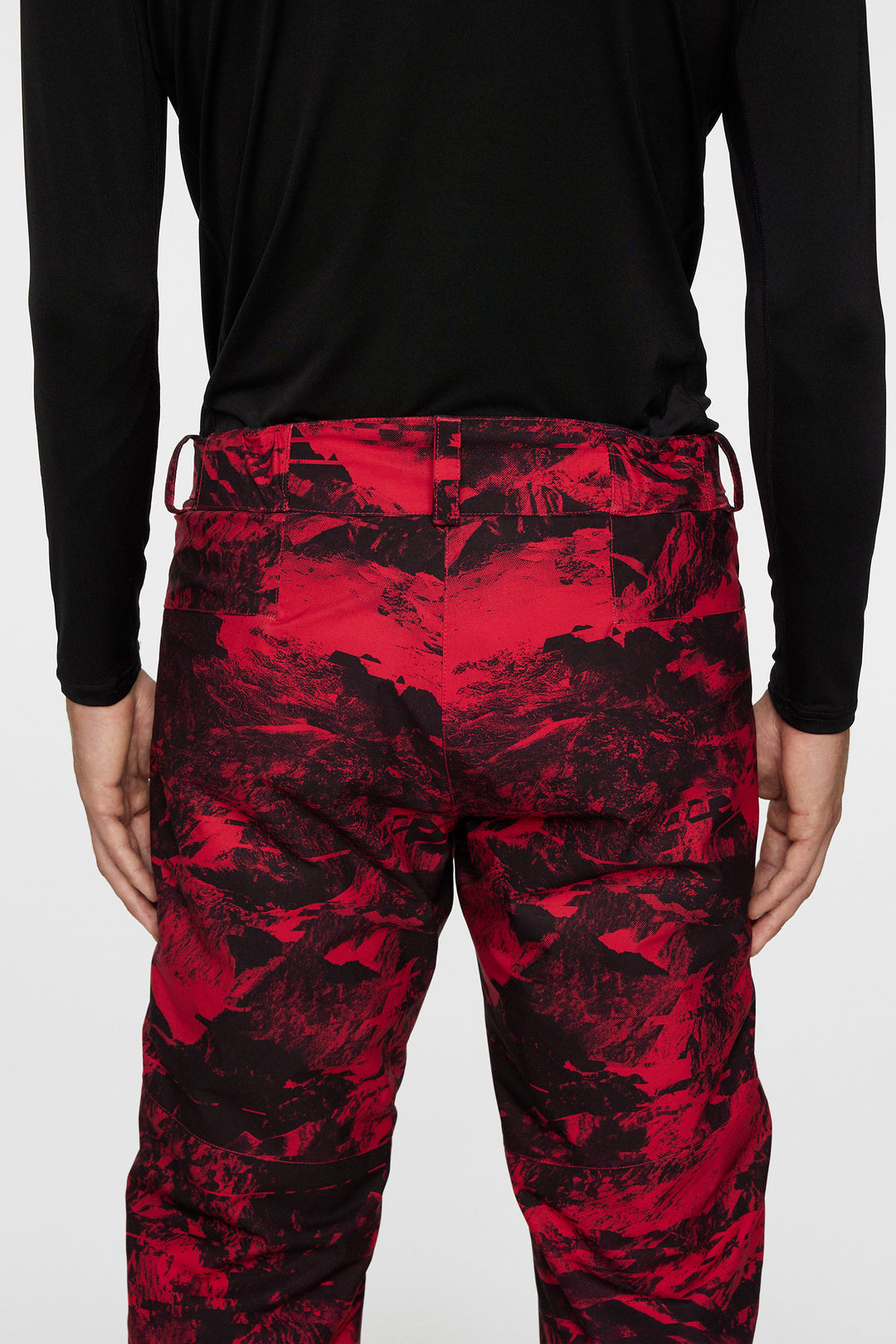 J.Lindeberg Men's Clarke Ski Pant Printed - MOUNTAIN GLITCH RED