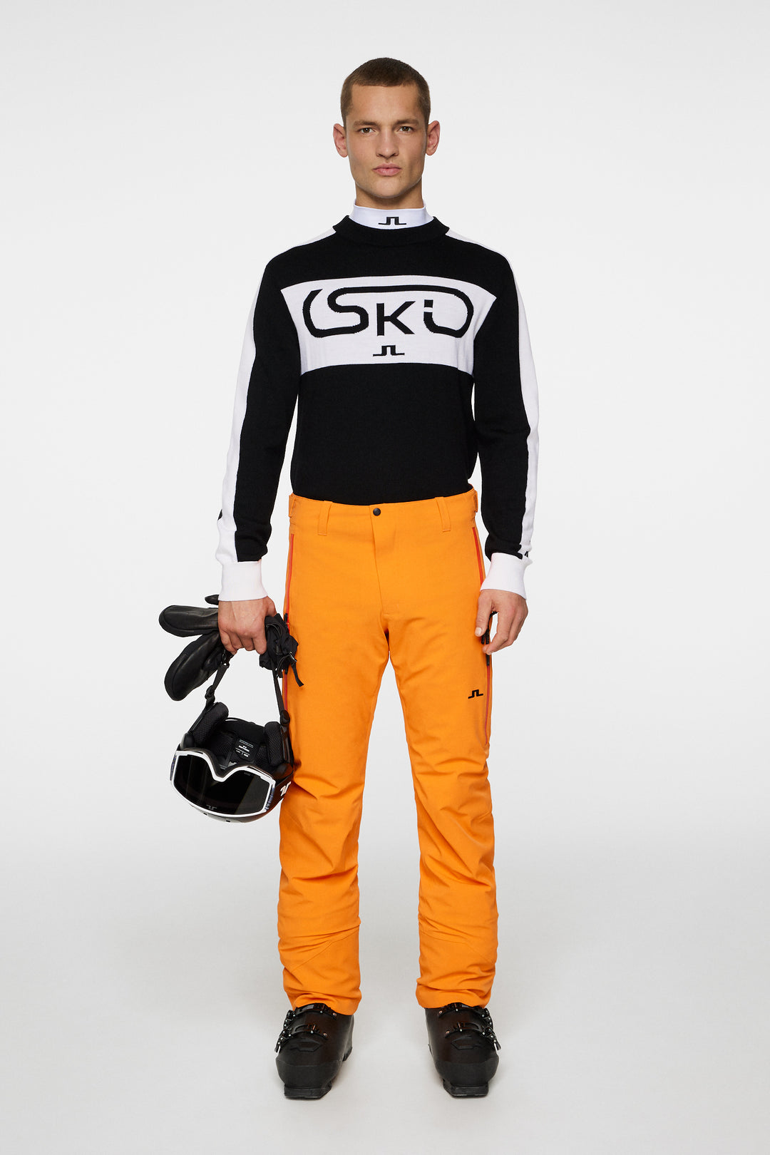 J.Lindeberg Men's OMNIA Ski Pant - PERSIMMON ORANGE