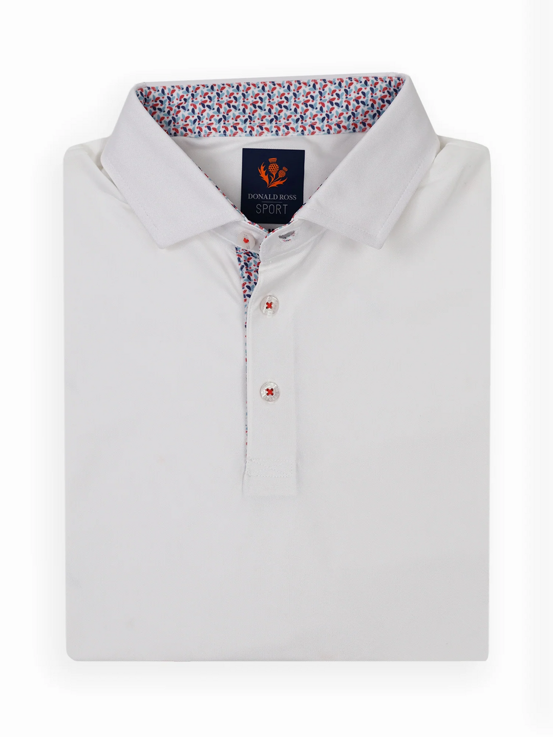 Donald Ross Mens Sport Fit FREDDIE  Polo - WHITE